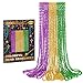 Huskein 12 PCS Mardi Gras Beads Necklaces 33 3 Colors Beads Accessories Bulk Carnival Purple Green Gold Party Supplies Carnival Beads Necklace Accessories for Masquerade Holiday Party Favors Decorations - Image 2
