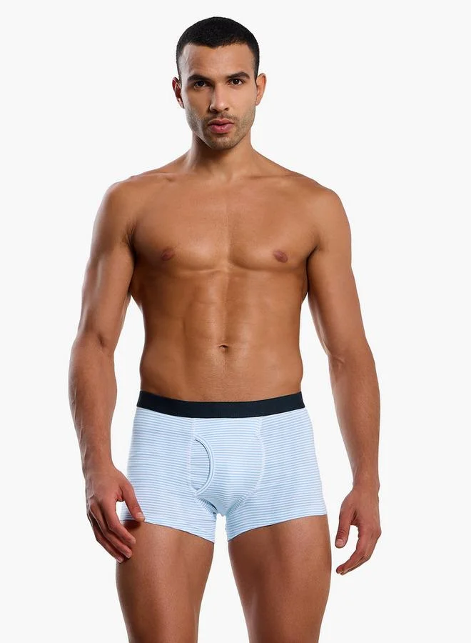 Splash FAV Men Assorted Cotton Hipster Trunks - Pack of 3