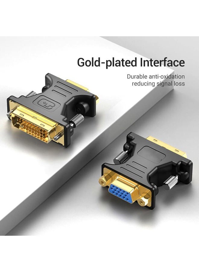 Zuya DVI to VGA Adapter,DVI 24+5 to VGA Cable Adapter DVI Male to VGA Male Converter Digital Video Cable DVI VGA Cable PC Monitor HDTV Projector - Image 5