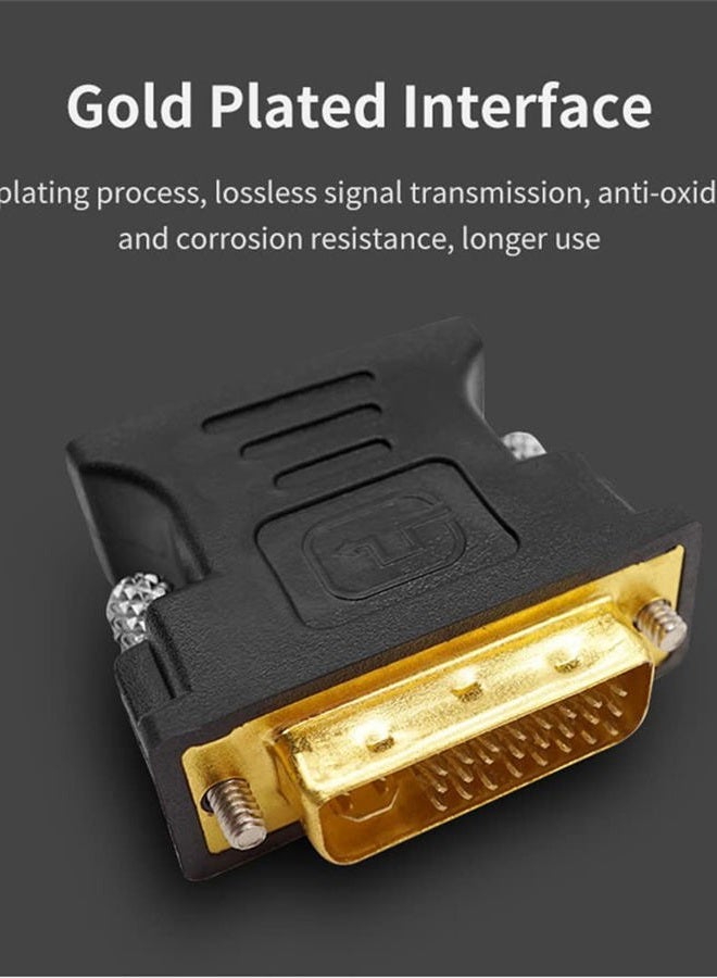 Zuya DVI to VGA Adapter,DVI 24+5 to VGA Cable Adapter DVI Male to VGA Male Converter Digital Video Cable DVI VGA Cable PC Monitor HDTV Projector - Image 4