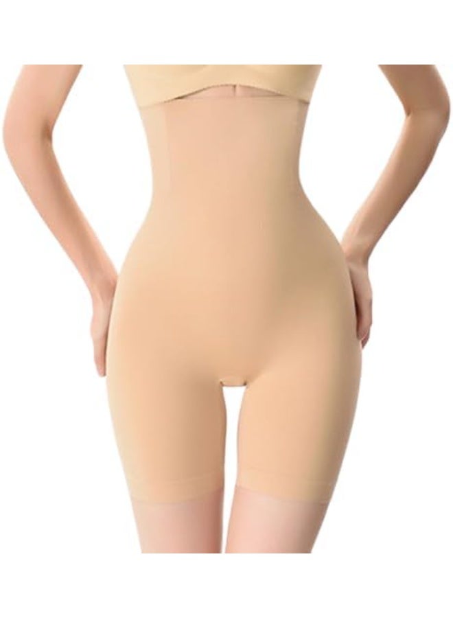 Unisex High Elasticity Body Shaper Shorts Invisible Slimming Underwear for Tummy Control Butt Lifter and Thigh Shaper Beige - Image 1
