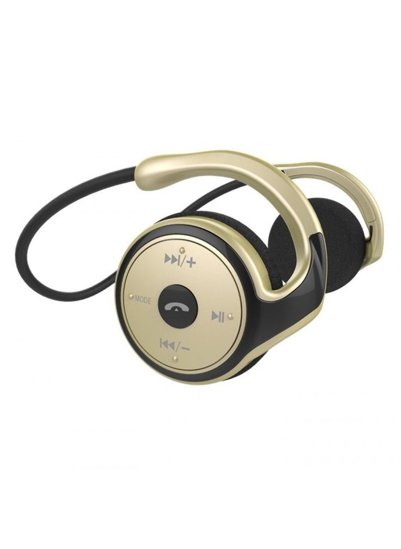 Suicen Over-Ear Wireless Headset And SD Slot Golden 