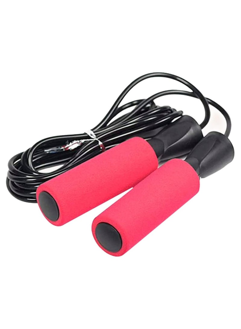 روك بو Jumprope، حبل القفز الرياضي المحمول القابل للتعديل لفقدان الوزن، حبل القفز للتدريب واللياقة البدنية ومحمل الكرة للرجال والنساء، 4 قطع - Image 5