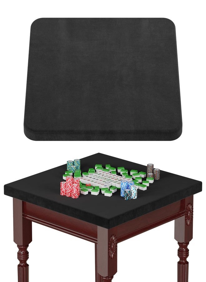 Homakover 34x34 Inch Square Elastic Tablecloth for Card Tables - Waterproof, Noise-Reducing Table Top Cover,Scratch Resistant and Soft Table Cloth for Dining, Card Games & Mahjong - Image 1