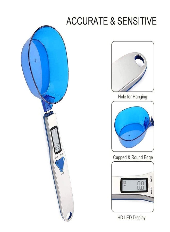 3T6B Grams Digital Kitchen Measuring Spoon,Three Different Specifications Food Scale Spoon with Scale Design, Weight from 0.1 Grams to 500 Grams Support Unit g/oz/gn/ct (with 2 AAA Batteries) - Image 3