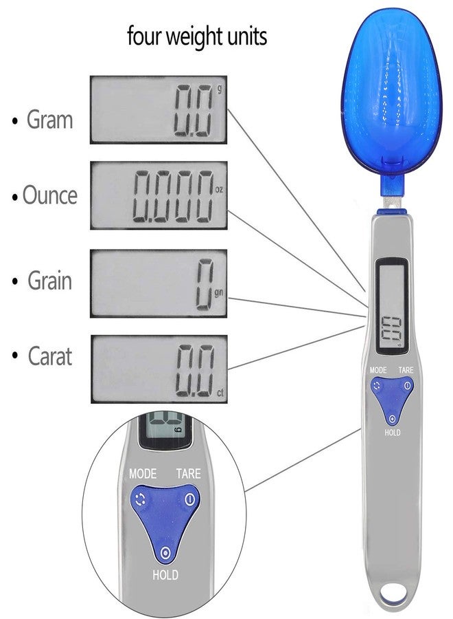 3T6B Grams Digital Kitchen Measuring Spoon,Three Different Specifications Food Scale Spoon with Scale Design, Weight from 0.1 Grams to 500 Grams Support Unit g/oz/gn/ct (with 2 AAA Batteries) - Image 5