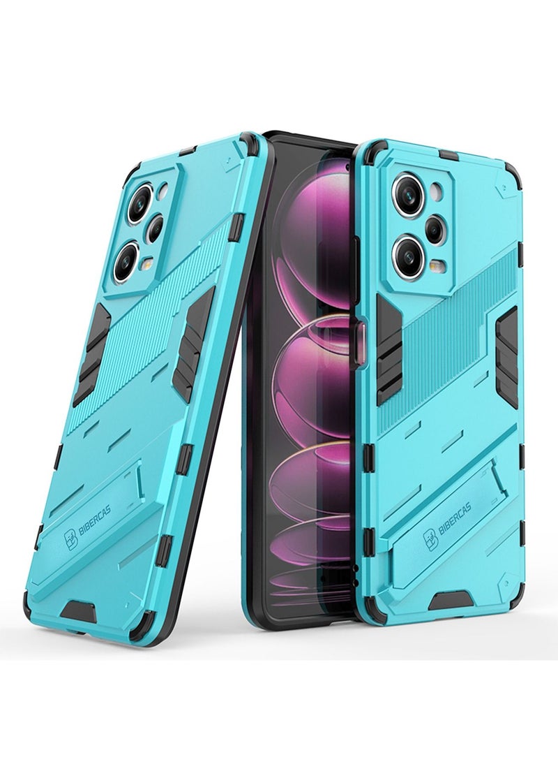 BIBERCAS Xiaomi Poco X5 Pro 5G Case Cover Accseeories/ Redmi Note 12 Pro 5G Case with Shockproof Kickstand Magnet Stand, PC+TPU Military Grade Protective Tough Hard Phone Back Cover (Black) - Image 4