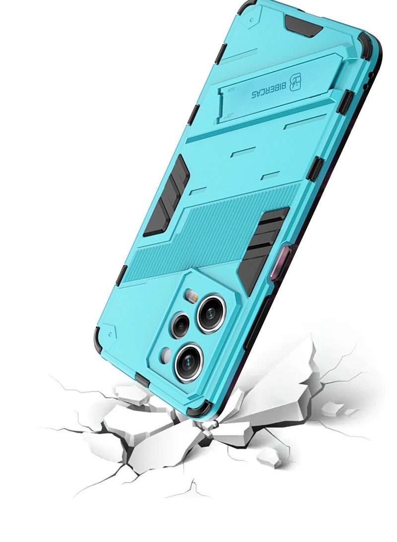 BIBERCAS Xiaomi Poco X5 Pro 5G Case Cover Accseeories/ Redmi Note 12 Pro 5G Case with Shockproof Kickstand Magnet Stand, PC+TPU Military Grade Protective Tough Hard Phone Back Cover (Black) - Image 2