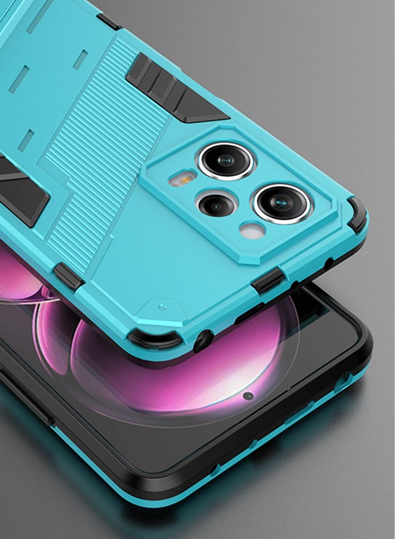 BIBERCAS Xiaomi Poco X5 Pro 5G Case Cover Accseeories/ Redmi Note 12 Pro 5G Case with Shockproof Kickstand Magnet Stand, PC+TPU Military Grade Protective Tough Hard Phone Back Cover (Black) - Image 3