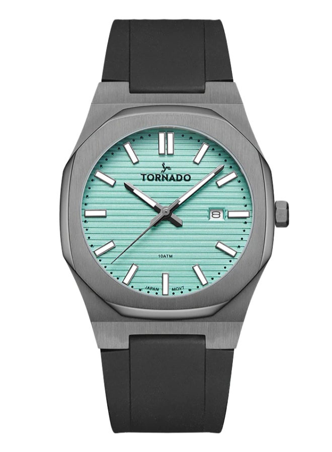 TORNADO Men's Silicone Analog Watch T22002-XSBL - 40 mm - Image 1