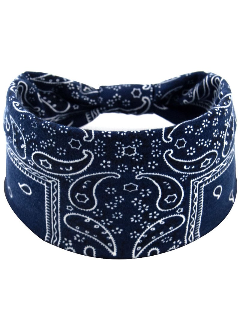 ORiTi 4 Pack Multicolor Headbands Elastic Headband for Women Girls Fashion Headbands Soft Breathable fabric  - Image 3