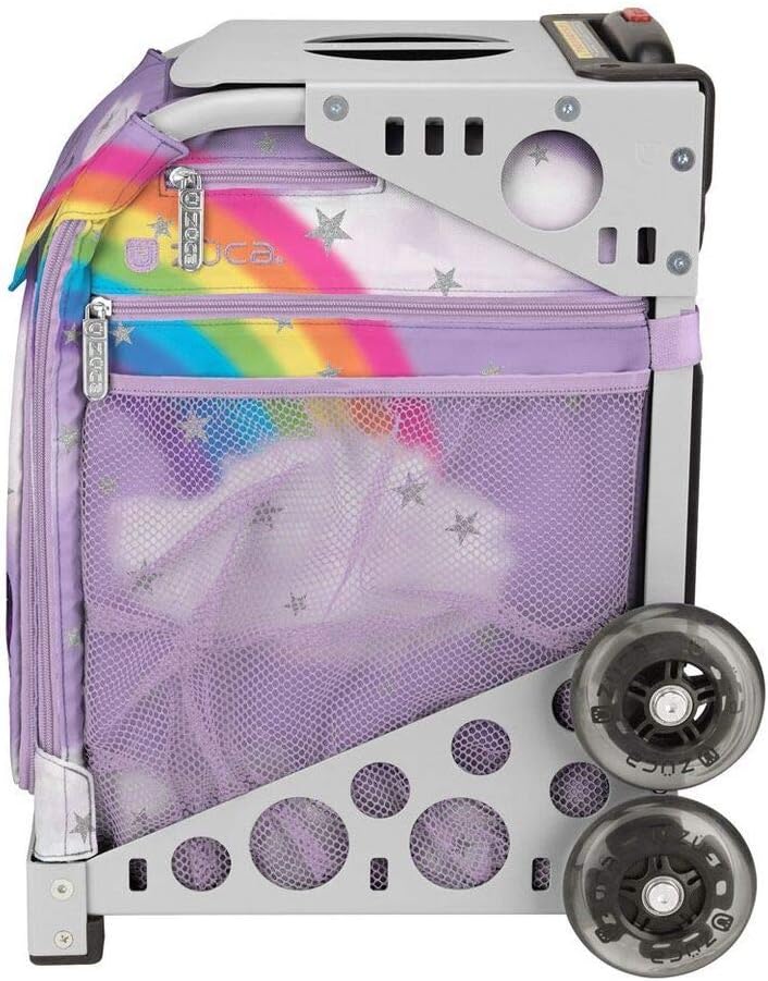 ZUCA Unicorn Sport Insert Bag and White Frame with Flashing Wheels - Image 4