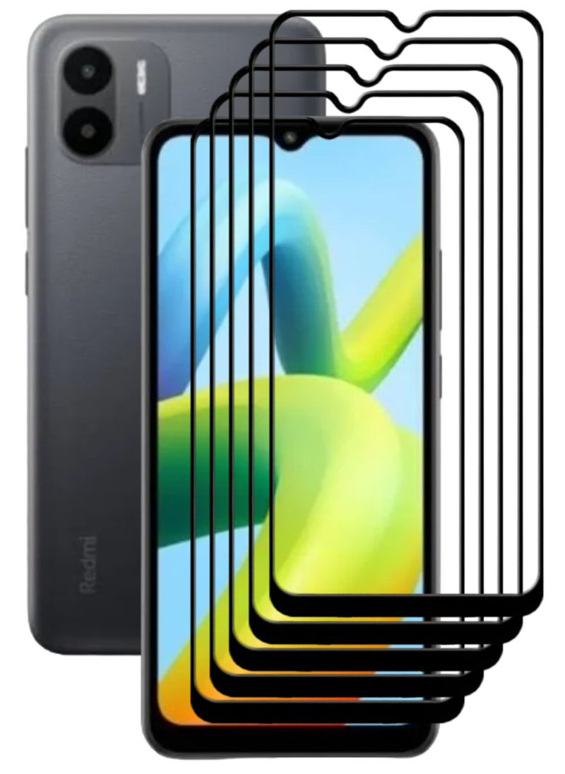 ACLIX 5 Pieces Antistatic ESD Dustproof Premium Quality High Definition Tempered Glass Screen Protector Designed For Xiaomi Redmi A1+ - Image 1