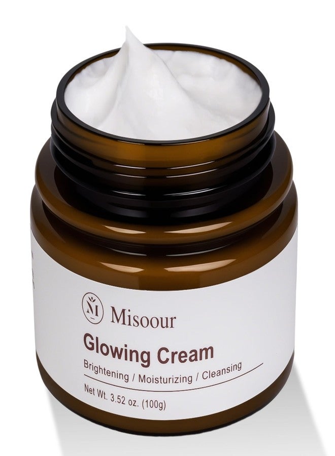 Misoour Natural Facial Moisturizer Cream with Lemon, Grandiflorus Root Extract & Hyaluronic Acid, Anti-Aging, Dull Skin, Water-Based, Vitamin C, Hydrating Day/Night Cream for All Skin Types, 3.52oz - Image 1