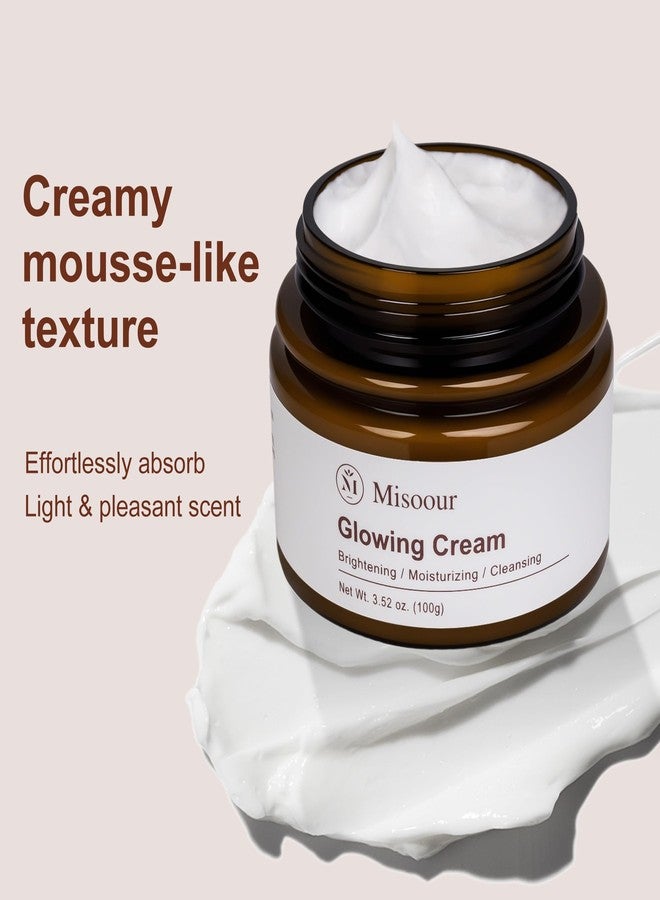 Misoour Natural Facial Moisturizer Cream with Lemon, Grandiflorus Root Extract & Hyaluronic Acid, Anti-Aging, Dull Skin, Water-Based, Vitamin C, Hydrating Day/Night Cream for All Skin Types, 3.52oz - Image 5