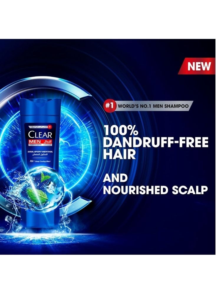 Clear Men Cool Sport Menthol Anti-Dandruff Shampoo – Deep Cooling & Fresh Scalp Cleanse - Image 2