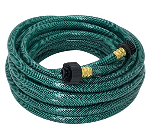 PEISONGFEI 1/2 Inch Garden Hose 15FT, Boat Hose, Flexible Tubing with 3/4" Solid PVC Male to Female Fitting for Household, Outdoo - Image 1
