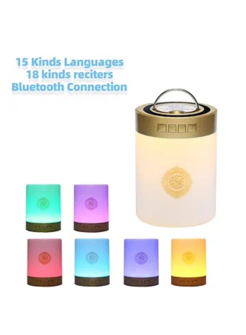Holy Quran Speaker with Portable Quran Speaker with Color Changing LED Lamp with Wireless Remote Control with 8G TF Card  - Image 2