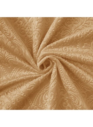 Encasa XO Embossed Velvet Fabric Material by Meter Gold | Sofa Cloth Material Fabric | Unstitched Fabric for Making Cushion Cover, Sofa Cover, Backdrop| 175 GSM, Width 54 Inches | Order by Meter - pzsku/Z9626D0FD59E0167649E9Z/45/1746708674/f084c126-1abd-4c0e-a574-4d7053e3692b