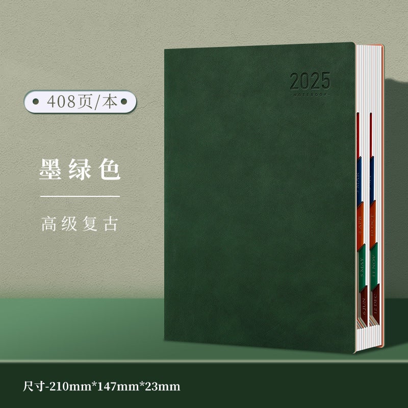 New Year'S Schedule Book, New Daily Planner, One Page Per Day Work Calendar, Notepad, Efficiency Manual, Private - Image 1