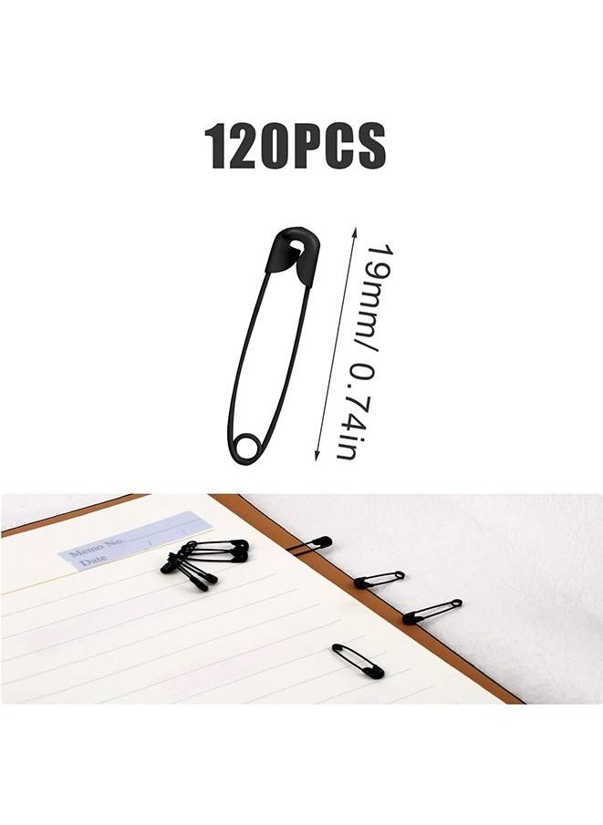 Muyixin 120pcs Safety Pins Safety Pins for Clothes Metal Safety Pin for Clothing Sewing Handicrafts Jewelry Making  - Image 3