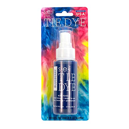SEI S.E.I. Blueberry Tie Dye Spray Bottle: 2oz. Non Toxic Fabric Dye Spray, DIY Permanent Clothing Dye, One Step, Ready to Use Tie Dye Supplies - Image 3