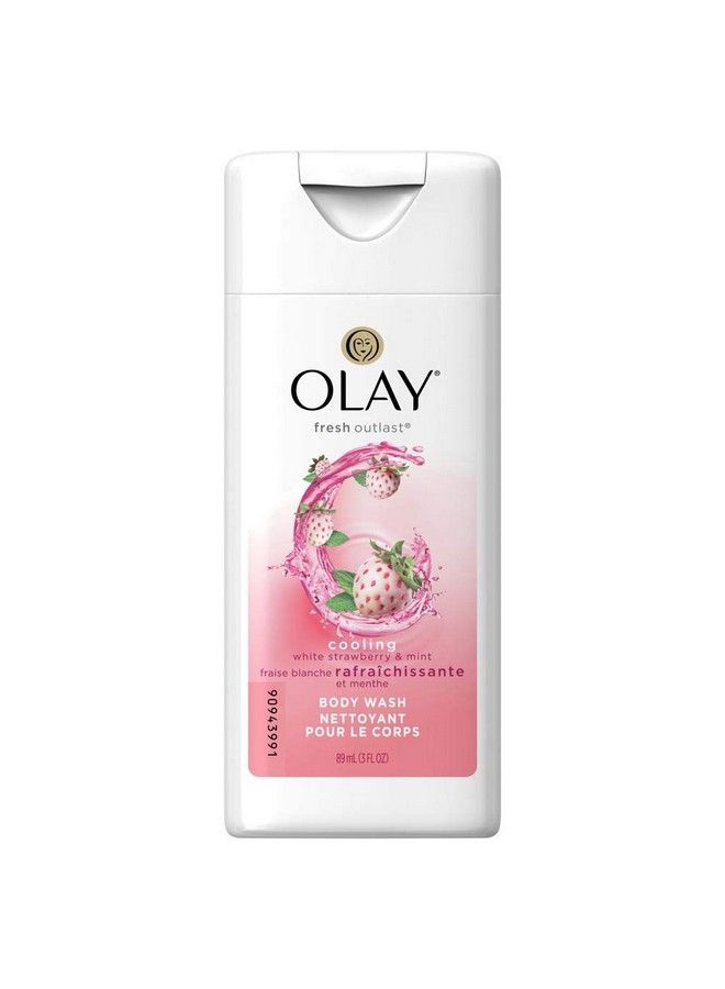 Olay Fresh Outlast Cooling White Strawberry & Mint Body Wash 3 Fl Oz (89 Ml); Travel Size - Image 1