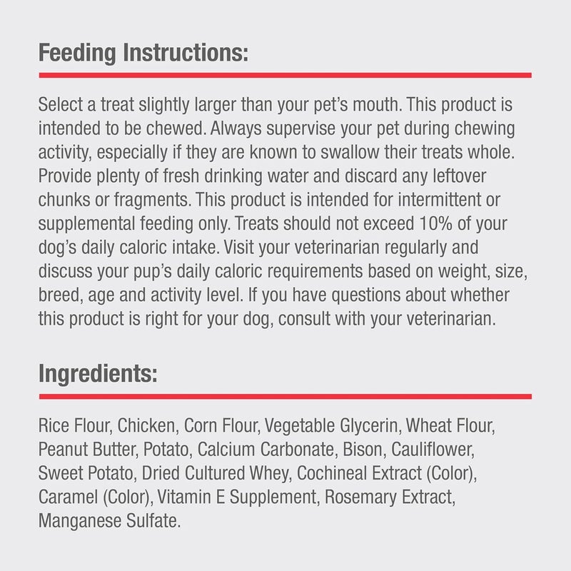 Dreambone Puffy Rolls Chews for Dogs, 8 Count, Treat Your Dog to Easy-to-Digest Rawhide-Free Chews Made with Real Peanut Butter and Bison - Image 3