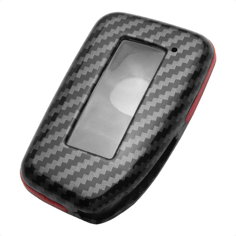 TANGSEN Smart Key Fob Case Compatible withLEXUS ES 350 GS F 350 450H IS 200 250 300 350 LX 570 NX 200T 300H RC F 200T 300 350 RX 350 450H 3  4 Button Keyless Entry Remote Carbon Fiber Red Cover