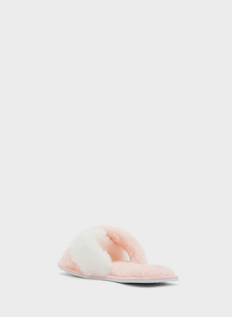Ginger Crossover Color Block Bedroom Slipper  - Image 2
