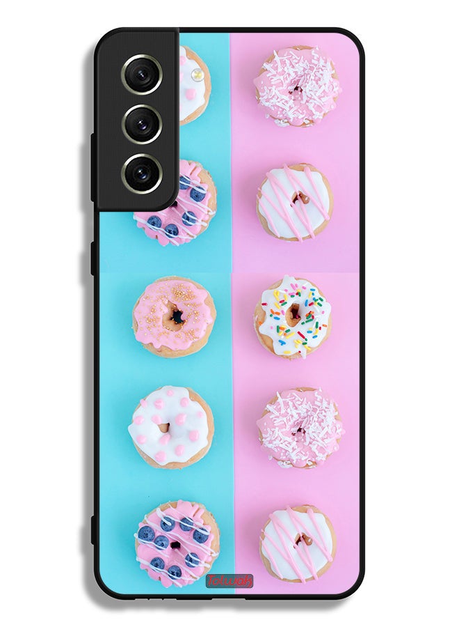 Tolwak Samsung Galaxy S21 FE 5G Protective Case Cover Heather Donuts - Image 3