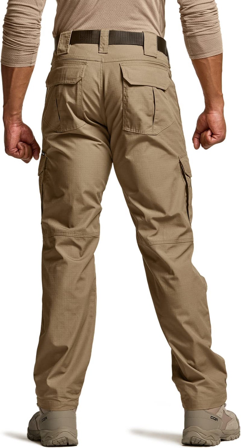 CQR Men's Tactical Pants, Water Resistant Ripstop Cargo Pants, Lightweight EDC Work Hiking Pants, Outdoor Apparel, Raider Mag Cougar, 38W x 32L - Image 2