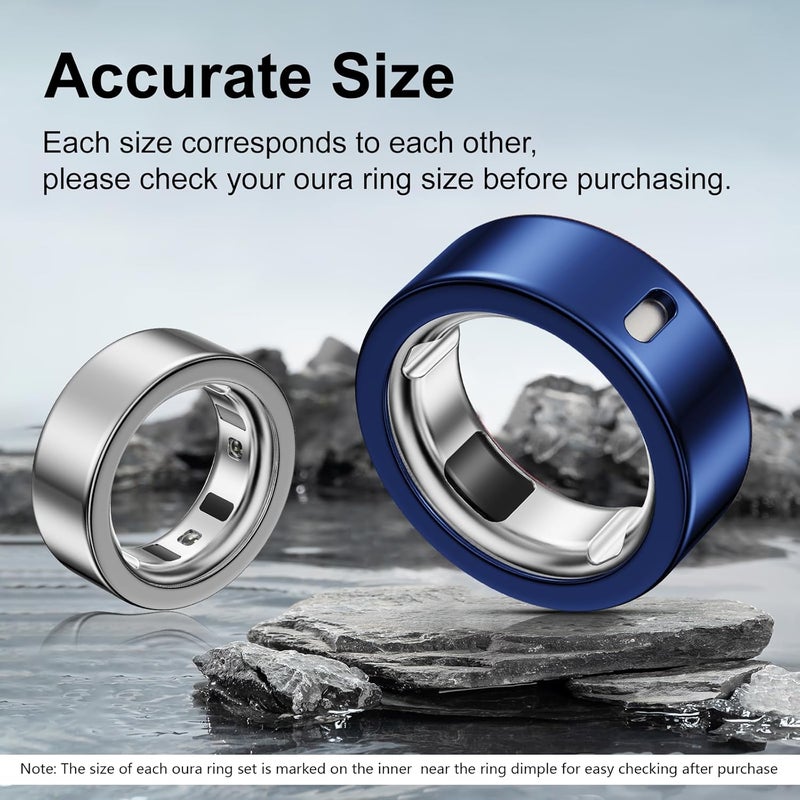 Hexasider 5 Pack Ring Cover Compatible with Oura Ring Gen 4/Oura Ring Gen 3 Horizon/Heritage, Abrasion-Resistant TPU Case for Oura Ring Protector Accessories for Oura Size 11 - Image 2