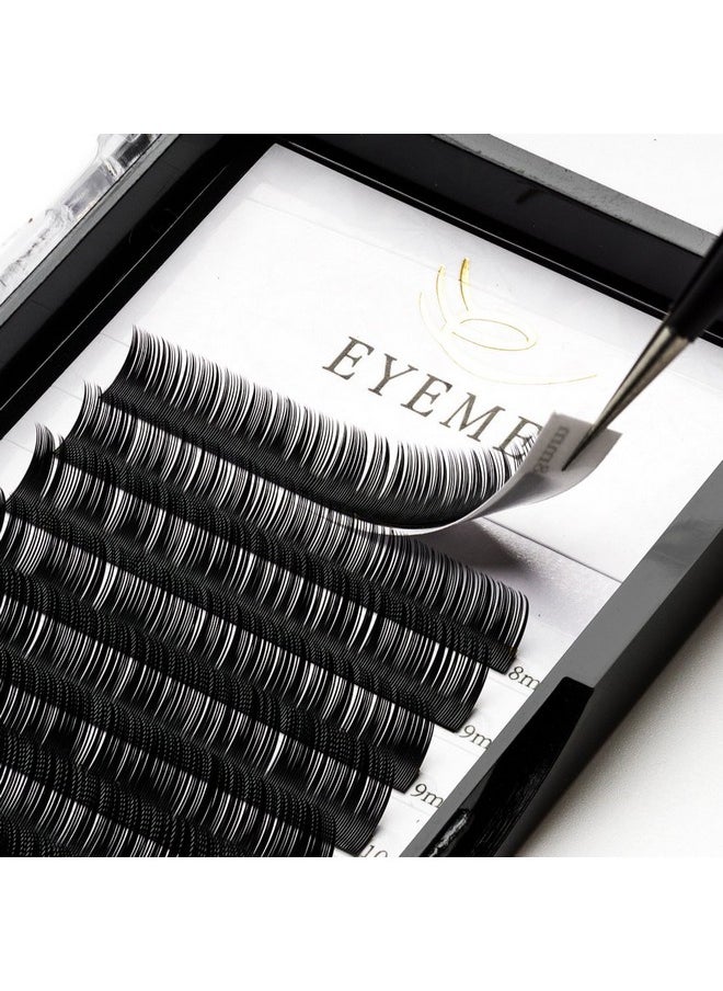 EYEMEI - H Extensions 0.10 D Curl Natural Faux Mink Eyelash Extensions Individual Lashes Extension 8-15Mm Tray Salon Use By Eyemei - Image 1