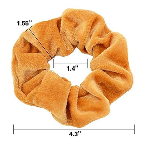 Chloven 55 Pcs Premium Velvet Hair Scrunchies Elastics Bobbles Hair Bands Scrunchy Hair Ties Ropes Scrunchies for Women Girls Accessories - Image 4
