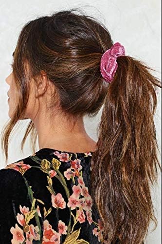 Chloven 55 Pcs Premium Velvet Hair Scrunchies Elastics Bobbles Hair Bands Scrunchy Hair Ties Ropes Scrunchies for Women Girls Accessories - Image 5