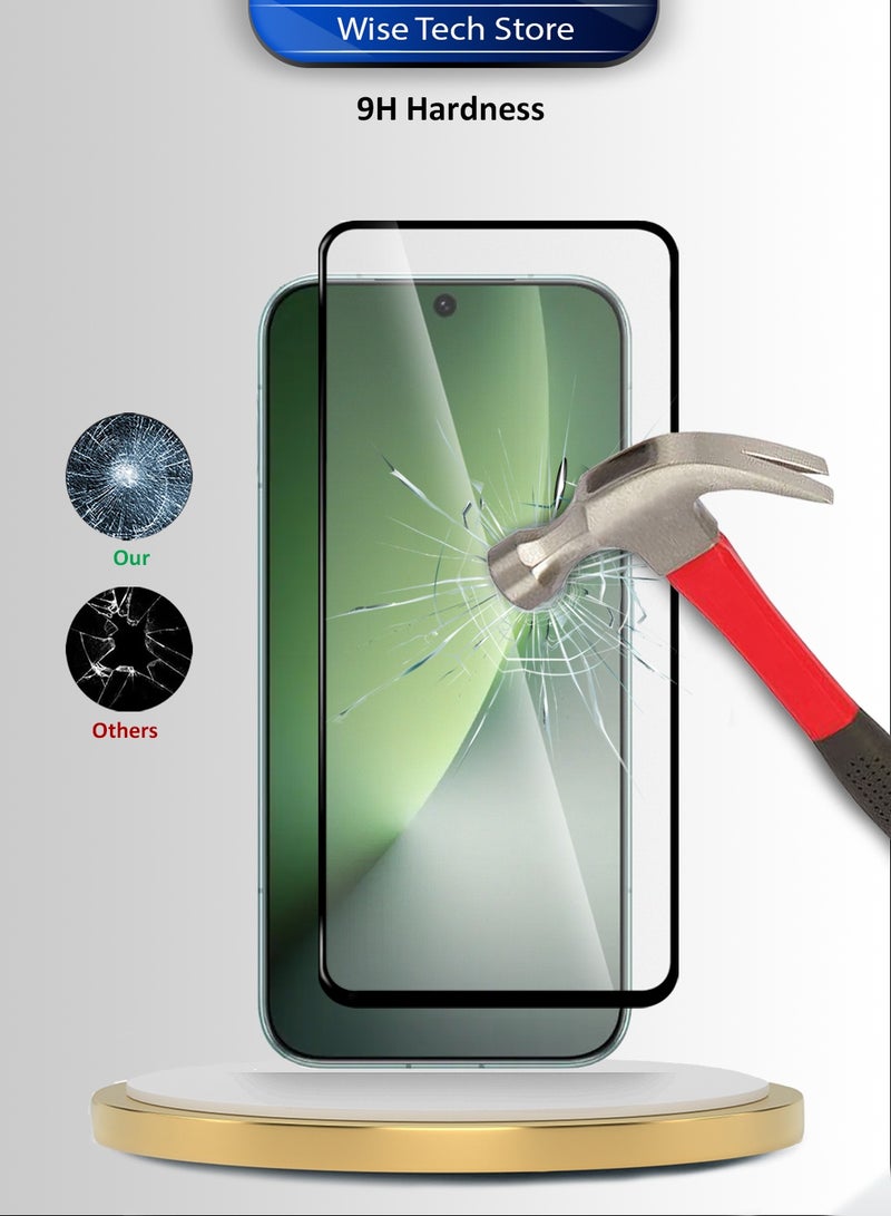 Wtech Honor Magic8 5G 2025 Premium E2E Series Full Glue Full Cover Tempered Glass Screen Protector (MSGECN) - Clear/Black - Image 3