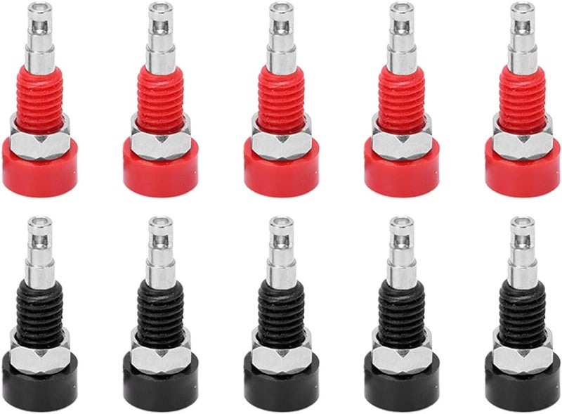 مقبس أنثوي على شكل موزة (Banana Female Jack Socket)، قطر 2 مم، جهد تيار متردد من 30 فولت إلى 60 فولت، تيار مستمر من 10 أمبير، مصنوع من النحاس والـ ABS (مادة عالية التوصيل الكهربائي)، بنية متينة، يُستخدم في المعدات الصناعية والإلكترونية. - Image 1