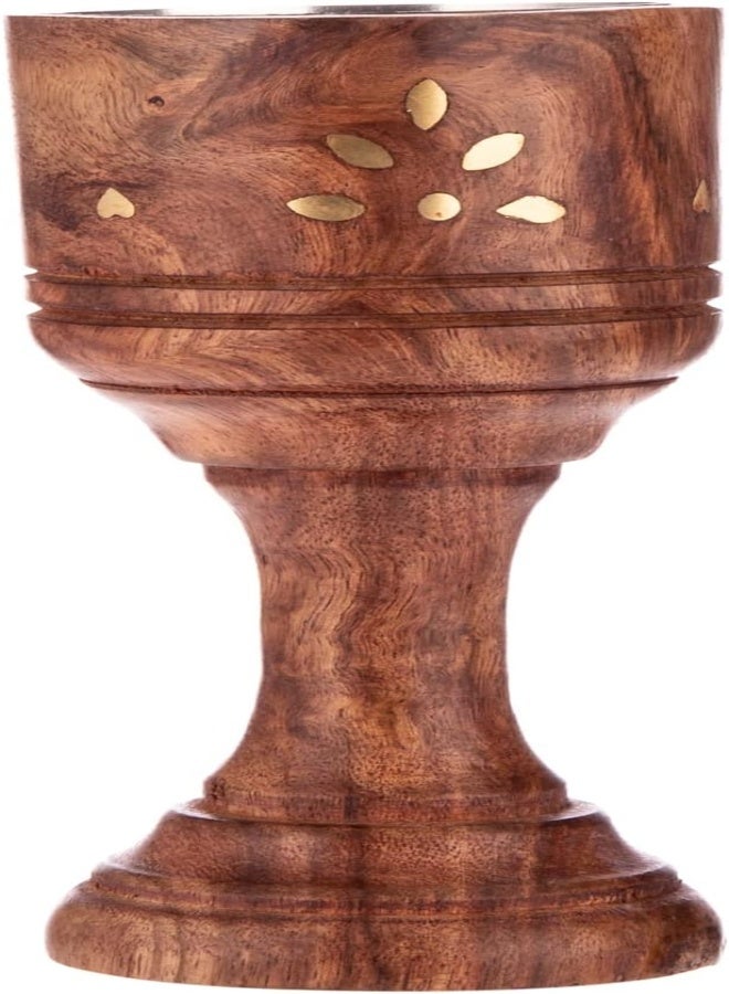 AKDC Wooden Incense Burner 7Cm X 7Cm X 15Cm Wooden, Gold - Image 4