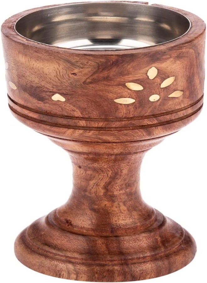 AKDC Wooden Incense Burner 7Cm X 7Cm X 15Cm Wooden, Gold - Image 5