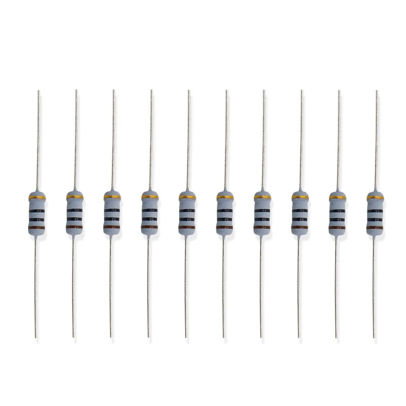 Electronicspices Electronic Spices 20Pcs 10 Ohm (Ω) 1 Watt ±5% Tolerance 10 Ohm MR Ω ohm MF Through Hole Resistors Axial Lead - Image 5