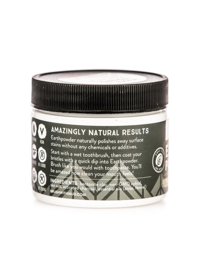 Edmond Earthpowder All Natural Tooth And Gum Powder Bentonite Clay And Charcoal Teeth Whitener Black Licorice