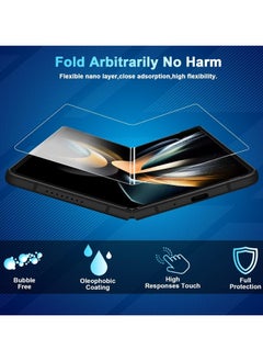 FARROBIZZ Screen Protector for Galaxy Z Fold 4, Inside TPU Film and Full Covered Outer and Back Cover Screen Protector, High Clarity, Anti-Shatter, Bubble Free for Samsung 5G （8 Pcs）  - Image 3