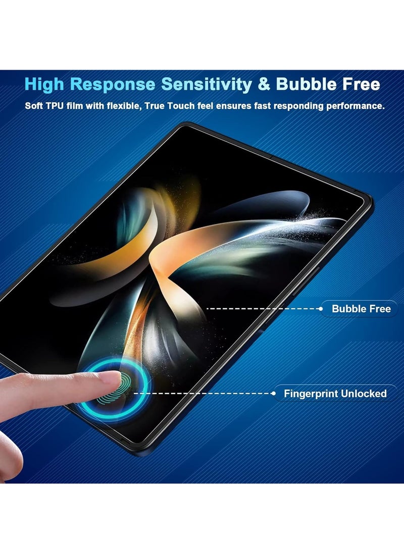 FARROBIZZ Screen Protector for Galaxy Z Fold 4, Inside TPU Film and Full Covered Outer and Back Cover Screen Protector, High Clarity, Anti-Shatter, Bubble Free for Samsung 5G （8 Pcs）  - Image 4