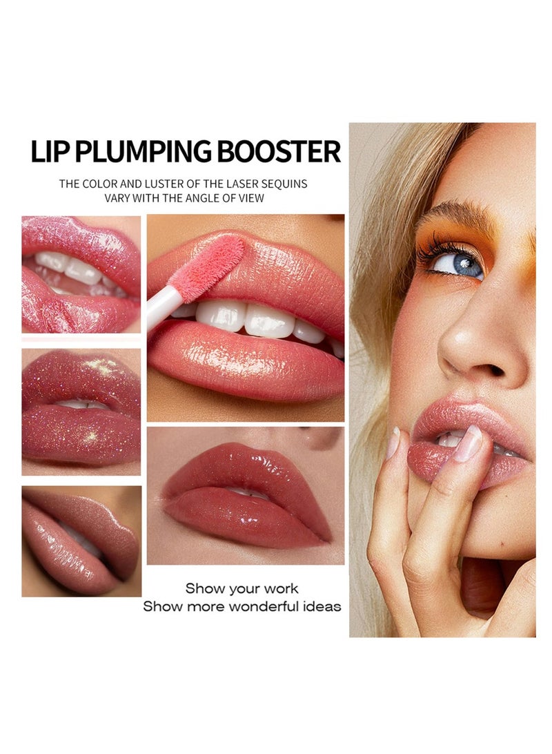 سيوسي مجموعة ملمع شفاه خفيف بزيت الشفاه يدوم طويلاً من 6 قطع، ملمع شفاه سائل لامع، زيوت شفاه مرطبة غير لزجة مع لمسة نهائية لامعة للغاية - Image 4