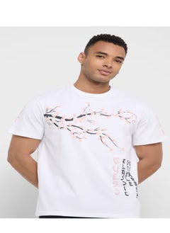 GUESS Printed Crew Neck Short Sleeve T-Shirt  - Image 1