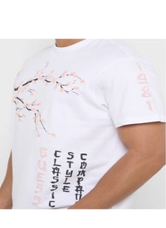 GUESS Printed Crew Neck Short Sleeve T-Shirt  - Image 3