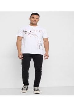 GUESS Printed Crew Neck Short Sleeve T-Shirt  - Image 4