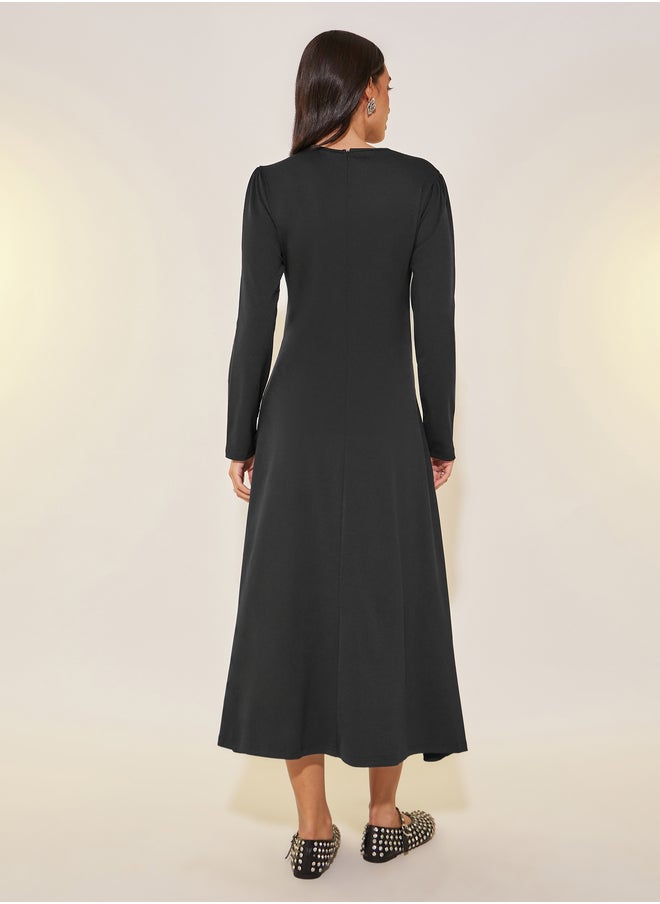 Take Two Embellished Flower Long Sleeves Maxi Dress  - Image 5