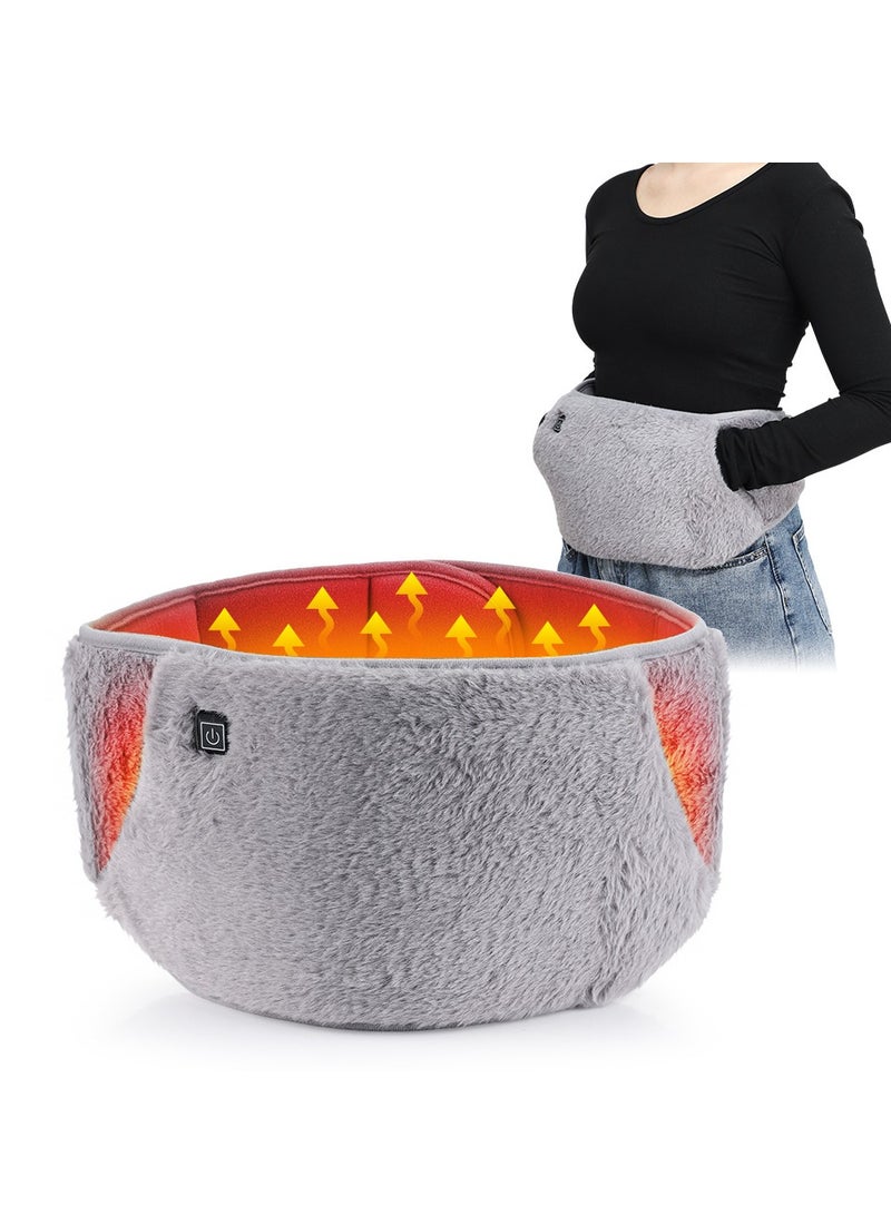 Generic Crystal Velvet Electric Heating Waist Belt    Warm Hands and Waist   3 Temperature Settings  Rechargeable Heat Wrap for Cold Weather Protection - Image 1